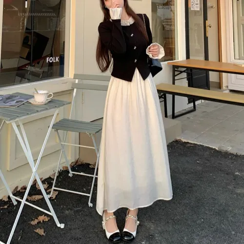 GULIANFEI Long Sleeved Dresses Women's Image Color