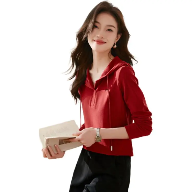 Mo Han Yi Mei T Shirt Women's Red-3