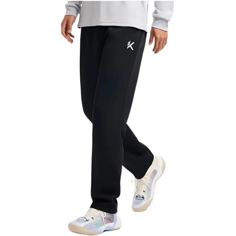 Anta Sports Life Collection Knitted Sports Pants Men's Black-3