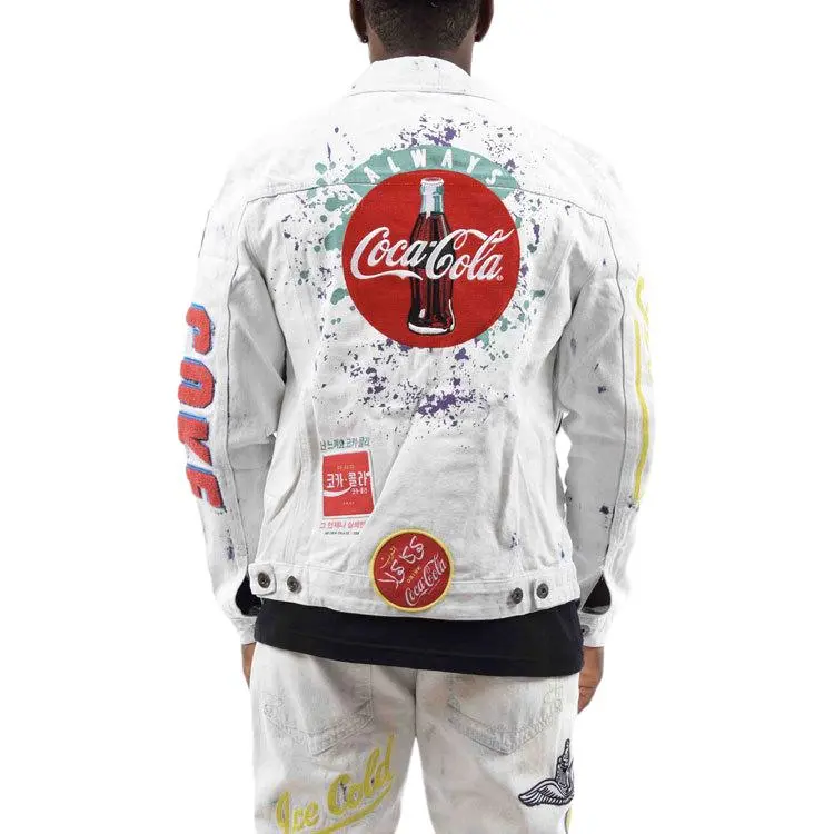 Staple Denim Jacket Men's White-3