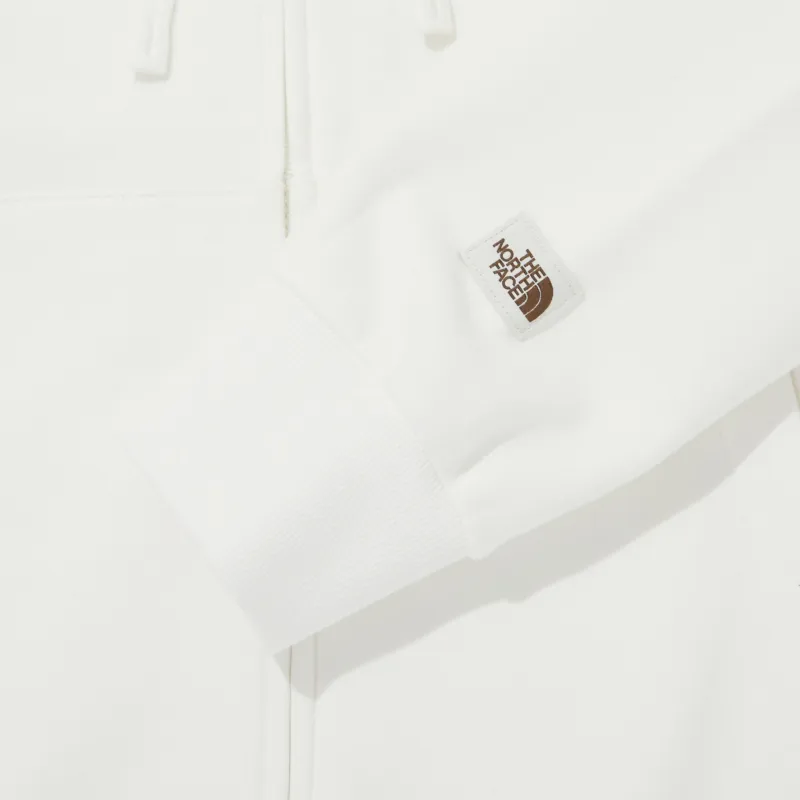 THE NORTH FACE Bonney Brushed Hood Zip Up Sweatshirt Unisex White-4