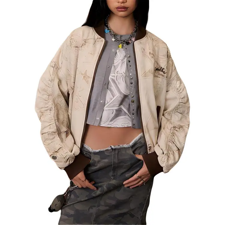 GOOD BAI GOODEES Series Jackets Unisex Sand-2