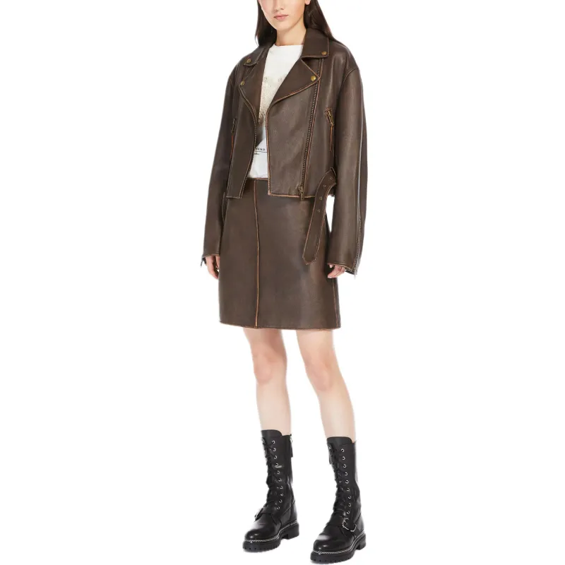 WEEKEND MaxMara Saletta Biker Jacket-2