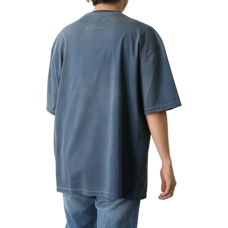 Maison Margiela Logo Detailed Crewneck T Shirt-4