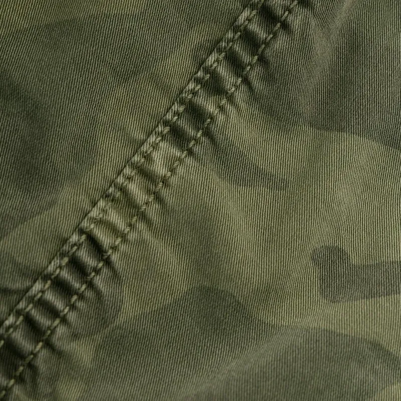BALMAIN Sleeveless Camouflage Print Denim Dress-7