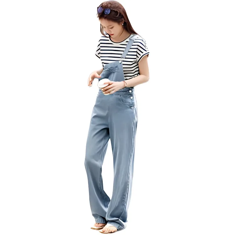 Mo Han Yi Mei Jumpsuit Women's Light Blue-2