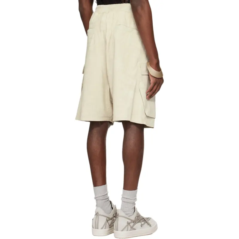 RICK OWENS Leather Shorts-1