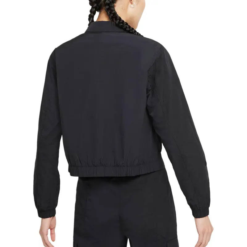Jordan Essentials Cropped Coats Women's Black-3