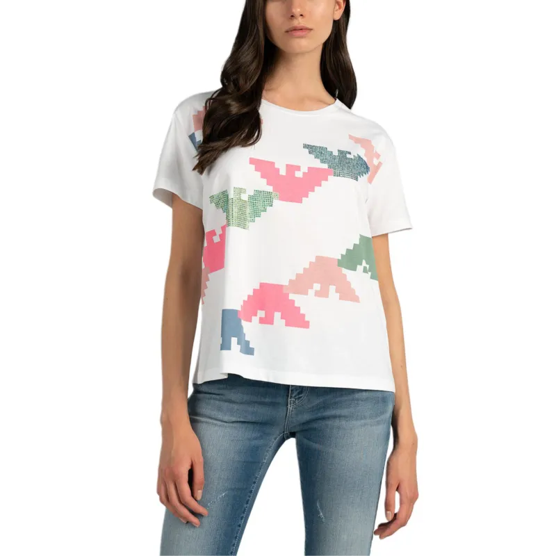EMPORIO ARMANI T Shirts Women's White-1