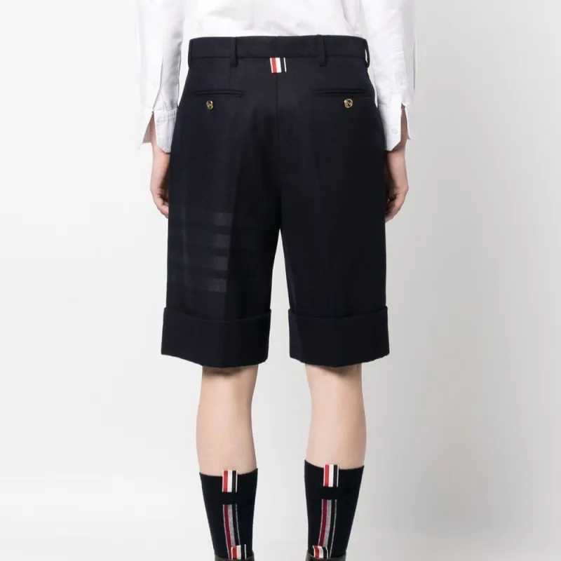 THOM BROWNE Side stripe Tailored Shorts-3