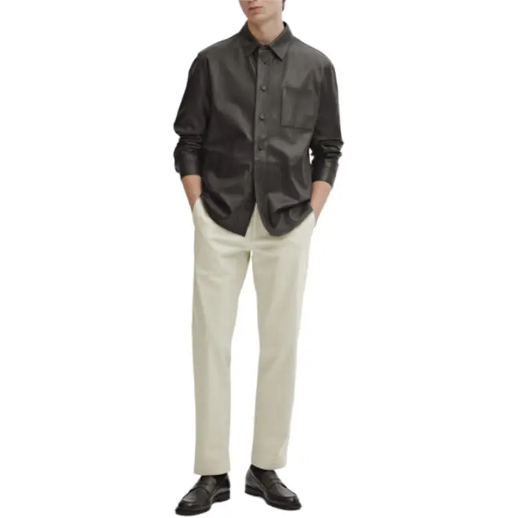 Massimo Dutti Casual Pants Men's White-4
