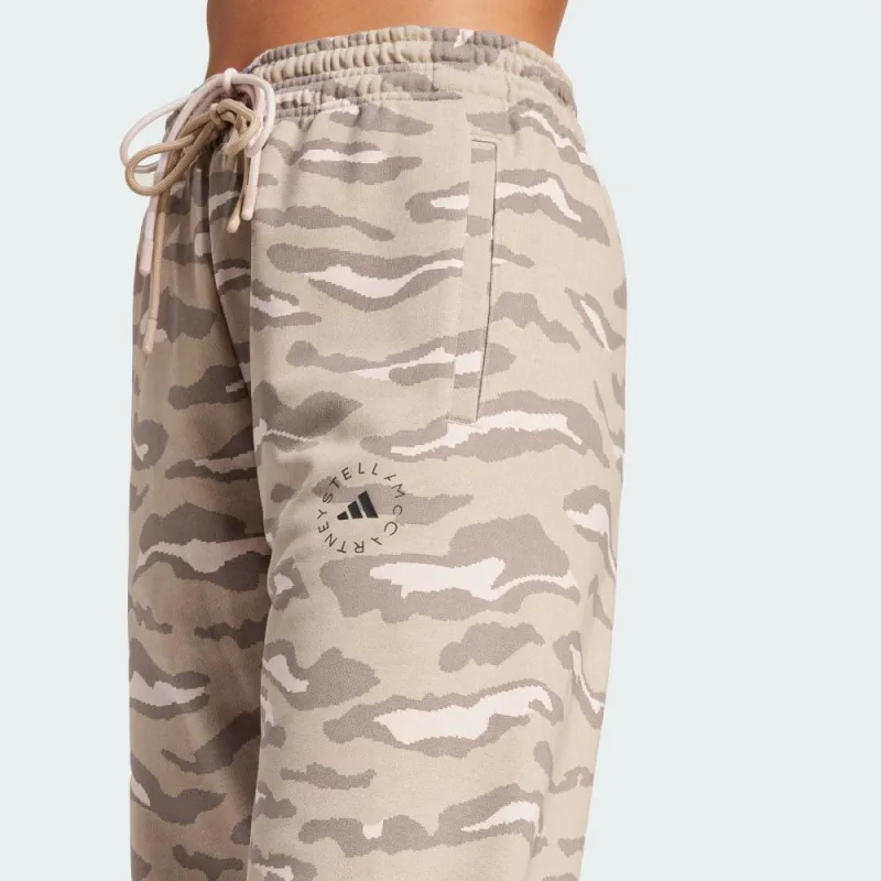 Adidas Knitted Sports Pants Women's Beige-4