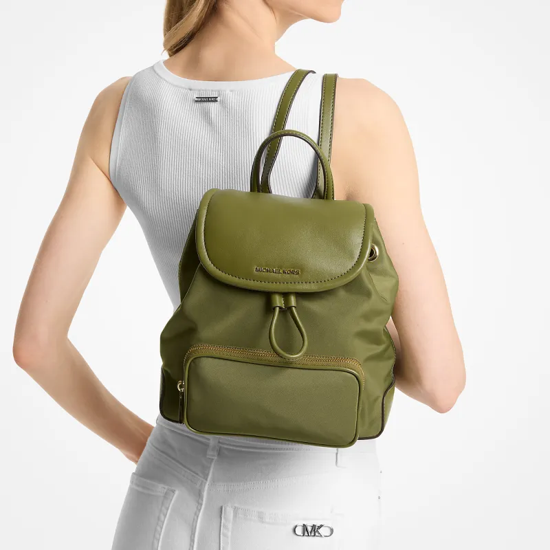 MICHAEL KORS Nylon Backpack Trumpets Women's Smoky Olive-3