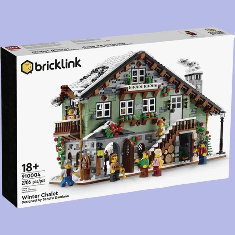 LEGO Bricklink Winter Mountain Cabin Building Blocks 2706pcs 910004-4