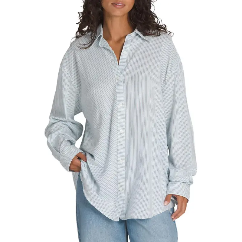 Vans Shirts Women's White/Blue-2