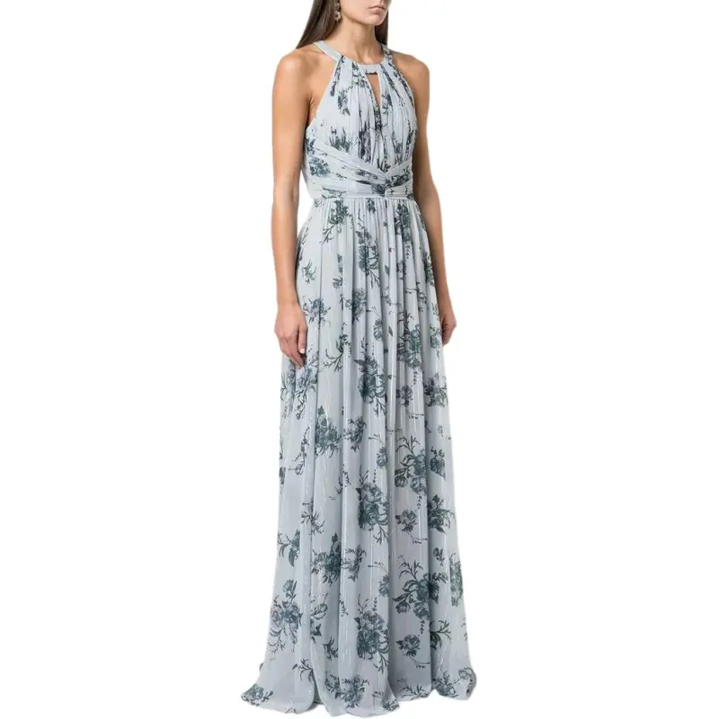 Marchesa Notte Chiffon Open Back Bridesmaid Gown-3