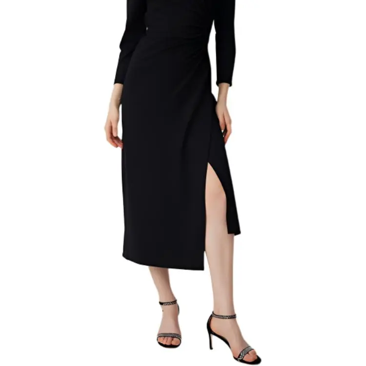 Diane Von Furstenberg SS25 Long-Sleeved Dresses Women's Black-5