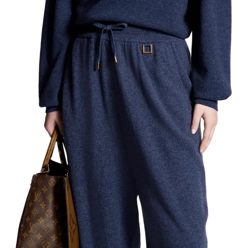 LOUIS VUITTON D-Ring Detail Cashmere Jogging Pants-3