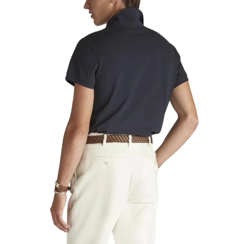 Dunhill SS25 Polo Shirt Men's Marine Blue-2