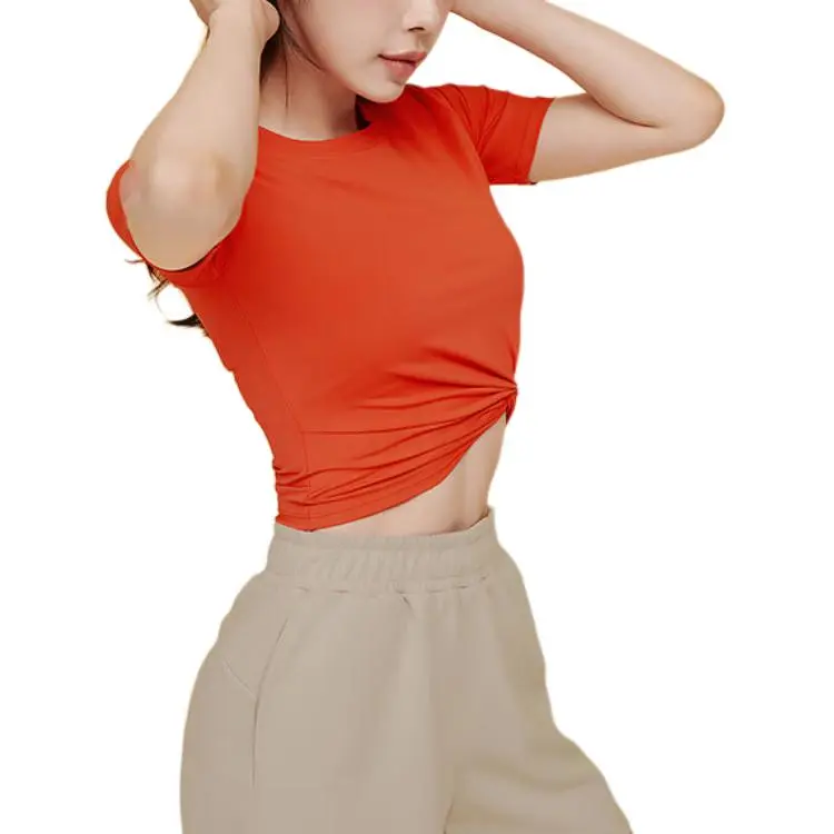 XEXYMIX T Shirt Women's Bright Red-4