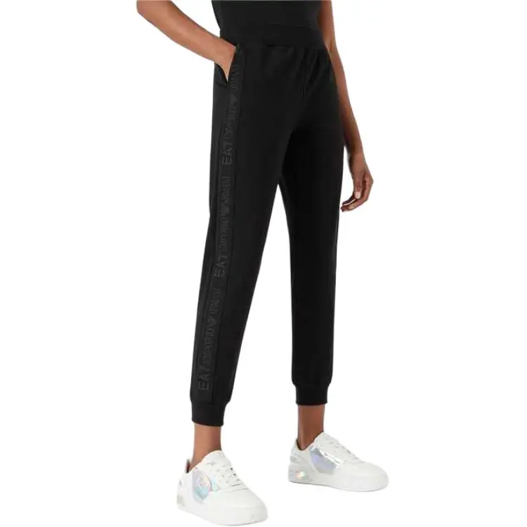 EMPORIO ARMANI EA7 Knitted Sweatpants Women's Black-2