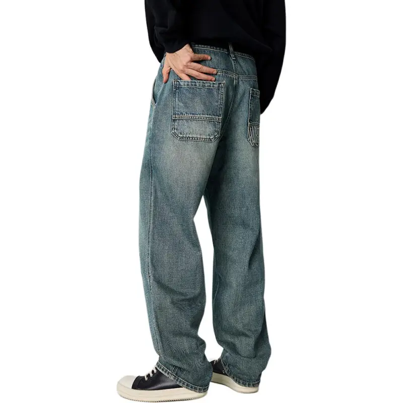 JASONWOOD Cowboy On The Run Jeans Unisex Blue-1