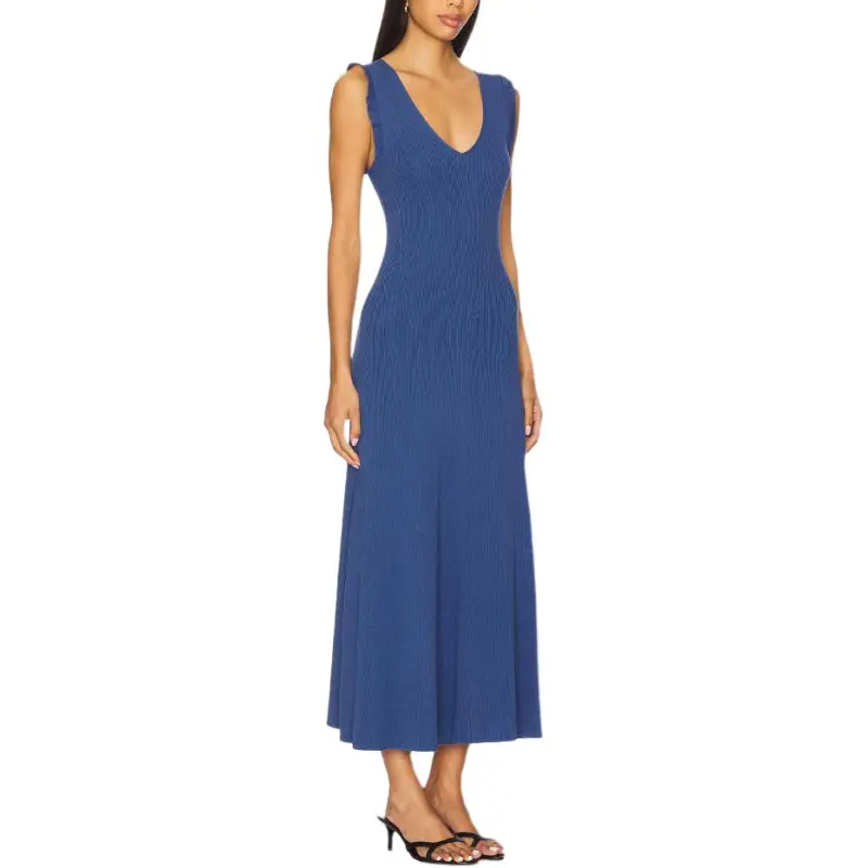 PAIGE Sleeveless Dress Women's Blue-2