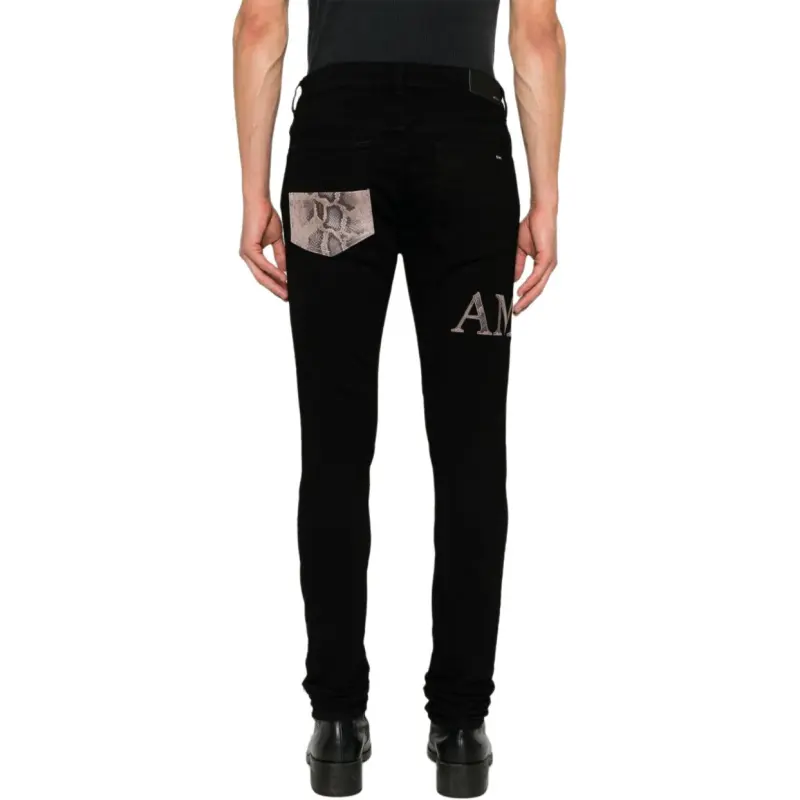 AMIRI Snake Logo Printed Skinny Jeans-2