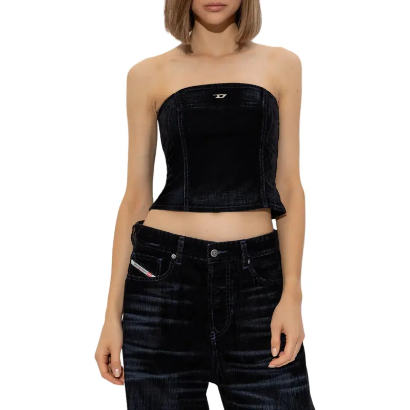 DIESEL Strapless Top Women's Dark Blue-1