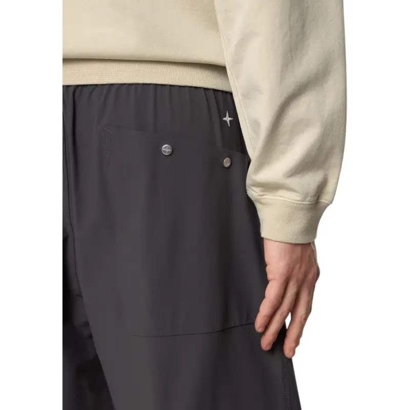 STONE ISLAND Logo embroidered Shorts-4