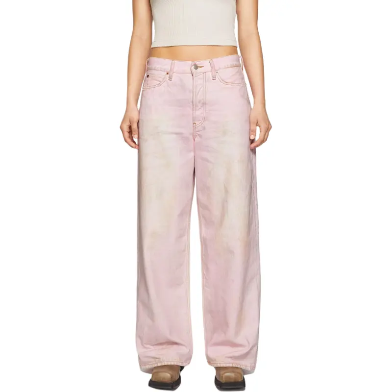 Acne Studios FW24 Jeans 1981F Women's Light Pink-3