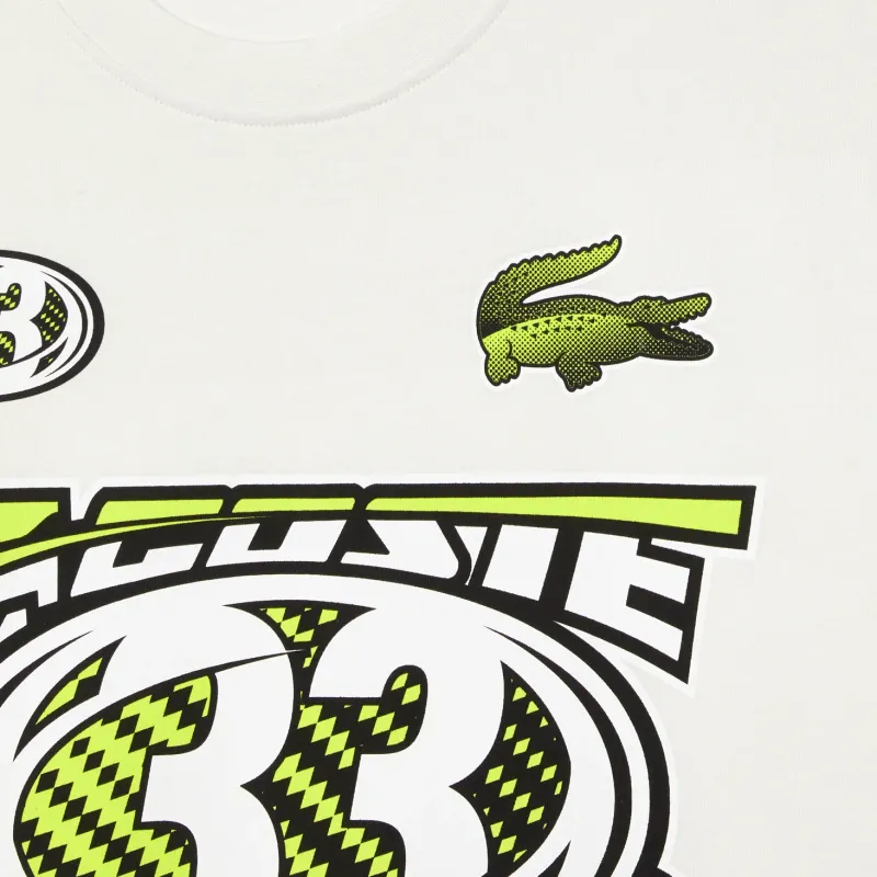 LACOSTE T Shirts Men White-4