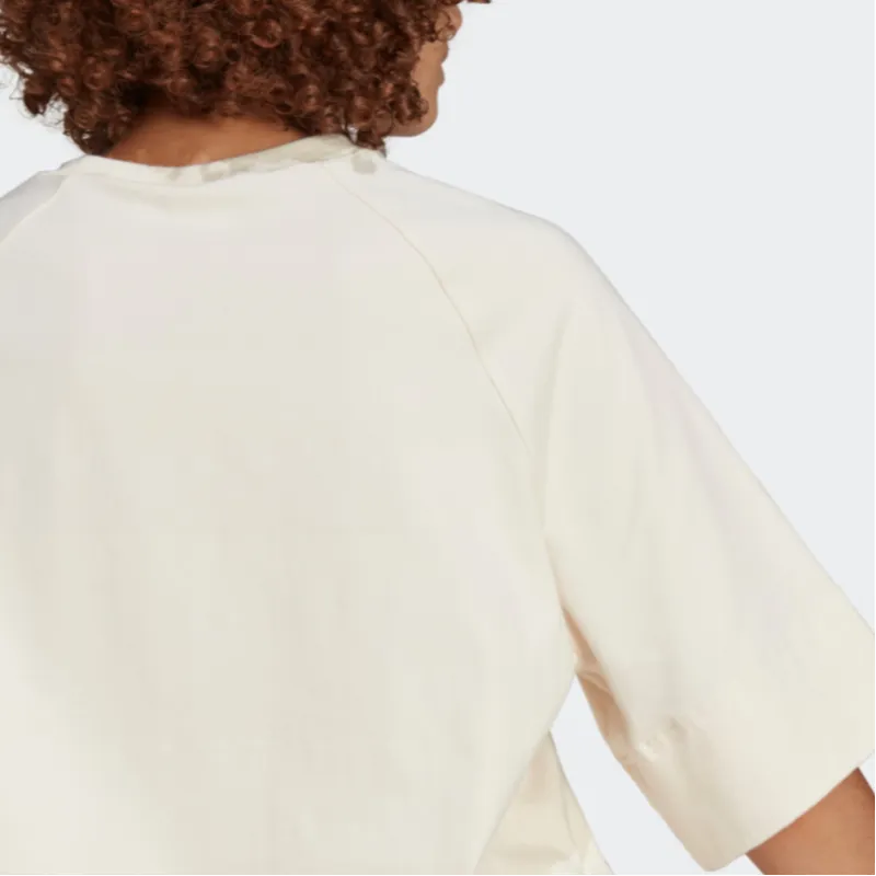 Adidas Originals Essential Raglan Sleeve T Shirt Women's Wonder White-5
