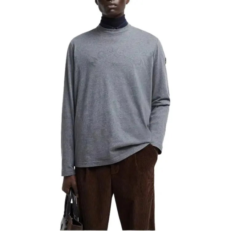 Moncler Logo Printed Long Sleeve T Shirt-3