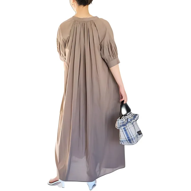 FREAK'S STORE Short Sleeved Dress Women's Mocha-1