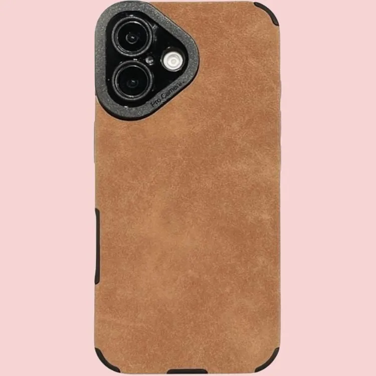 Wei Xin Leather Material Solid Color Suede Phone Cases Compatible With IPhone 16/15 Pro Max/Apple 13/14 Pro/Max-7