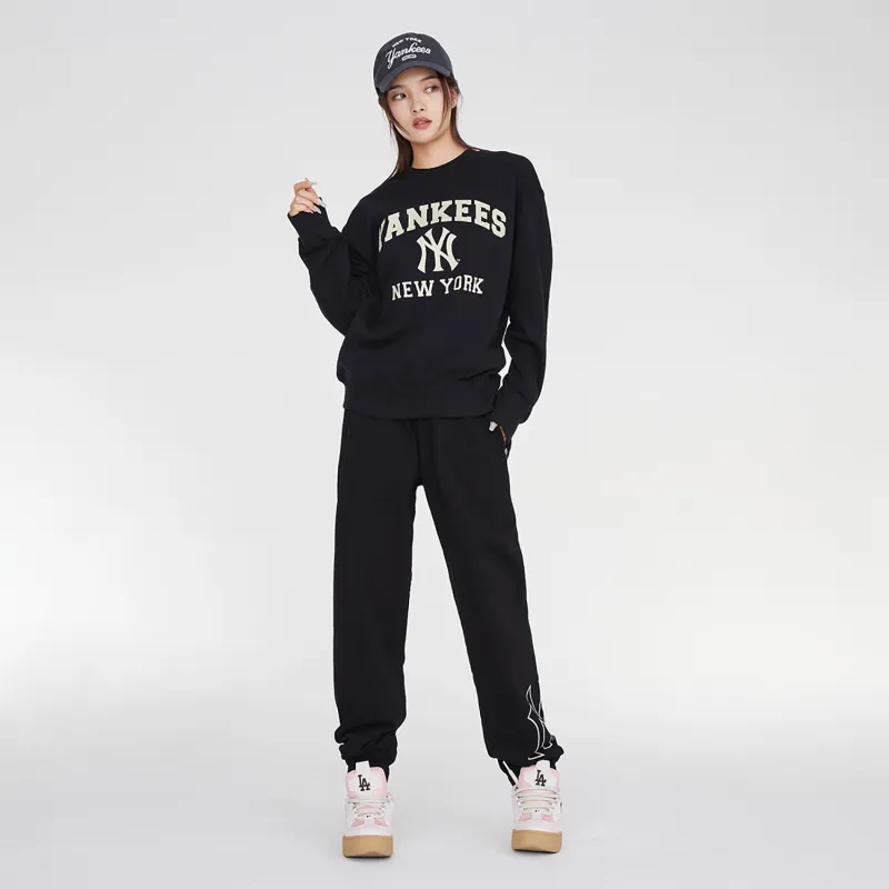 MLB New York Yankees Knitted Sweatpants Unisex Black-5