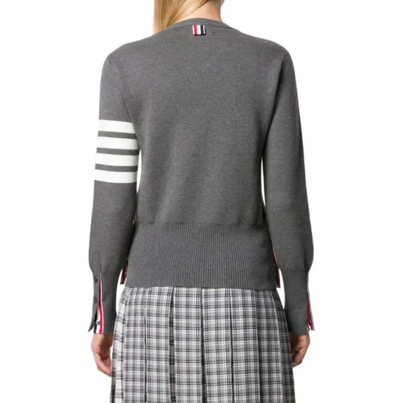 THOM BROWNE 4 Bar Crewneck Knit Jumper-3