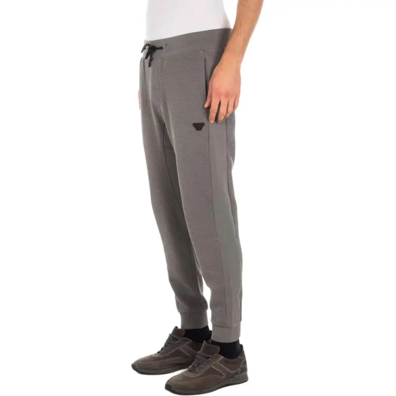 ARMANI JEANS Knitted Sweatpants Men's Gray-2