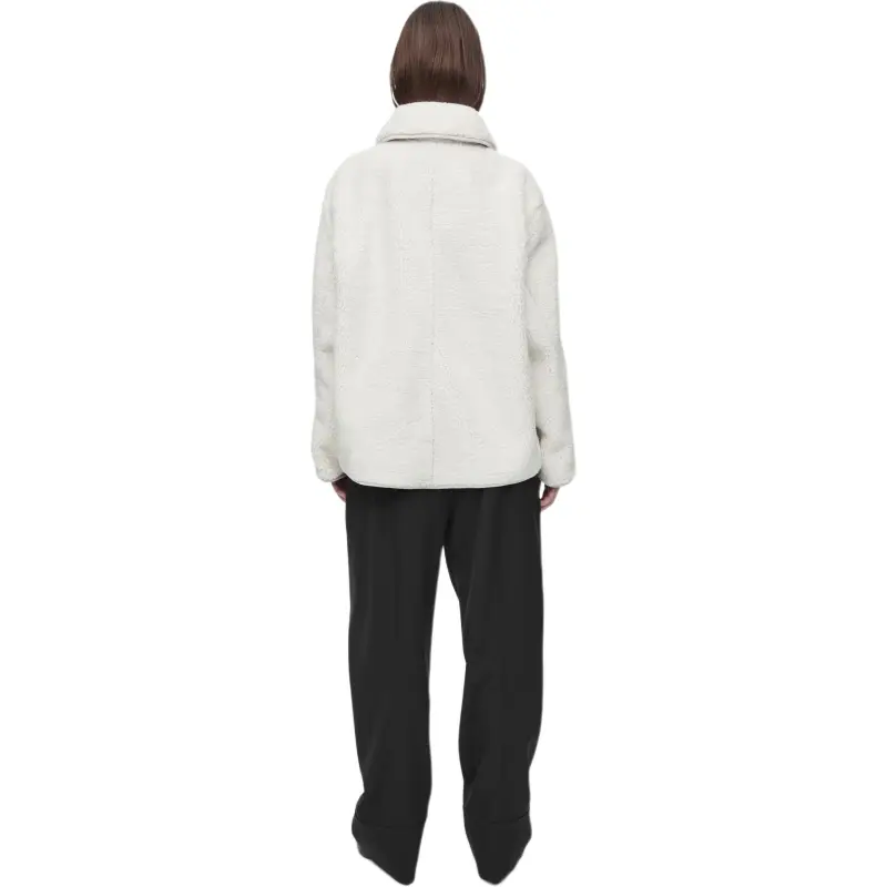 COS Velvet feel Coat Women's Ivory-1