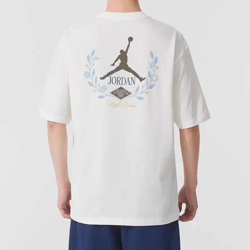 Jordan T Shirts Men White-2