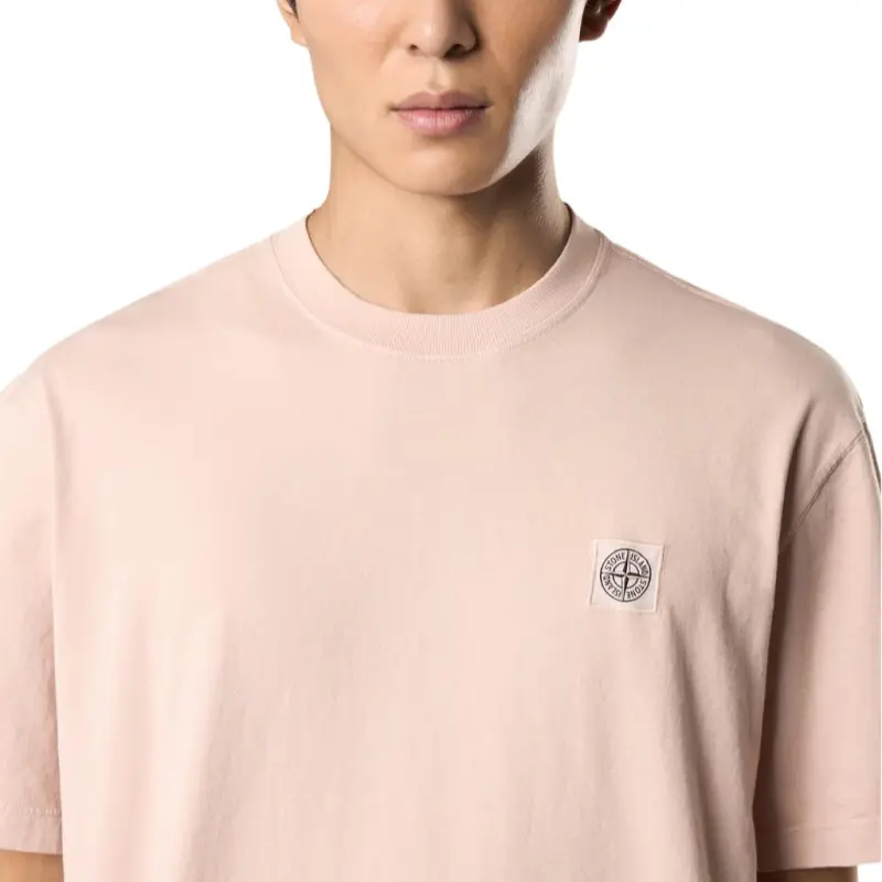 STONE ISLAND Logo Patch Short Sleeved T Shirt-3