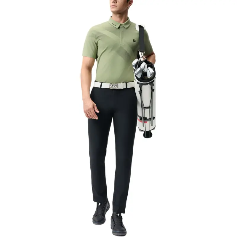 FILA Golf Series Polo Shirt Men's Water Parsnip Green-2