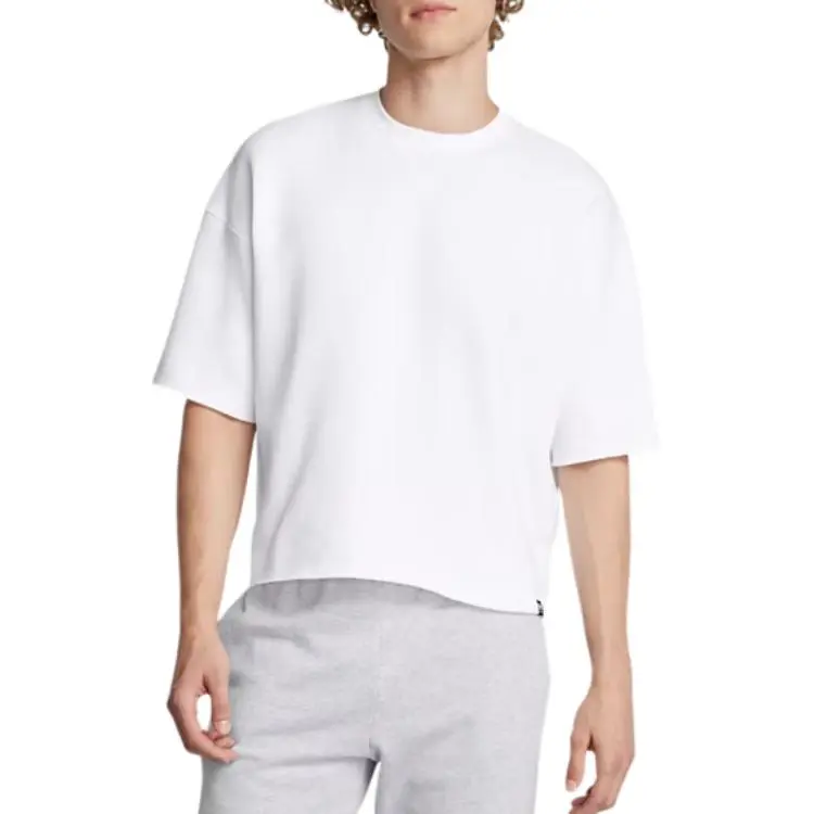 Under Armour Icon FW24 Fleece T Shirt Men's White-2