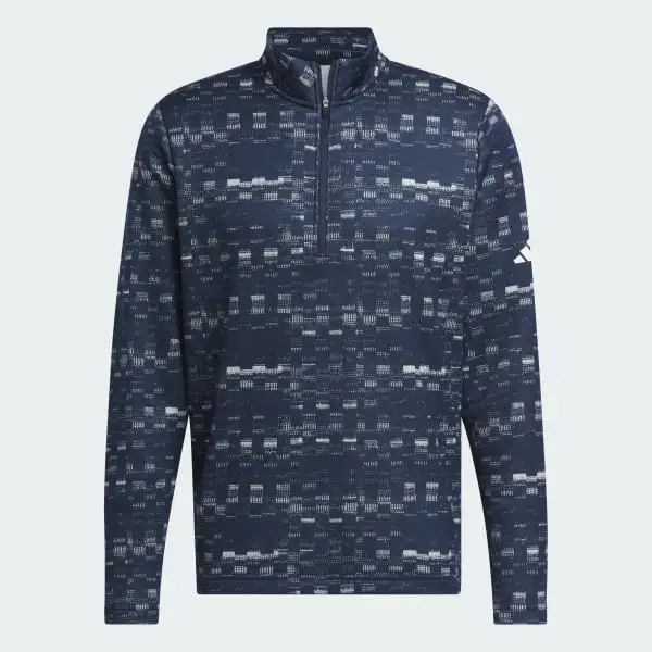 Adidas Free Shipping With AdiClub Core Printed Quarter Zip Pullover-4