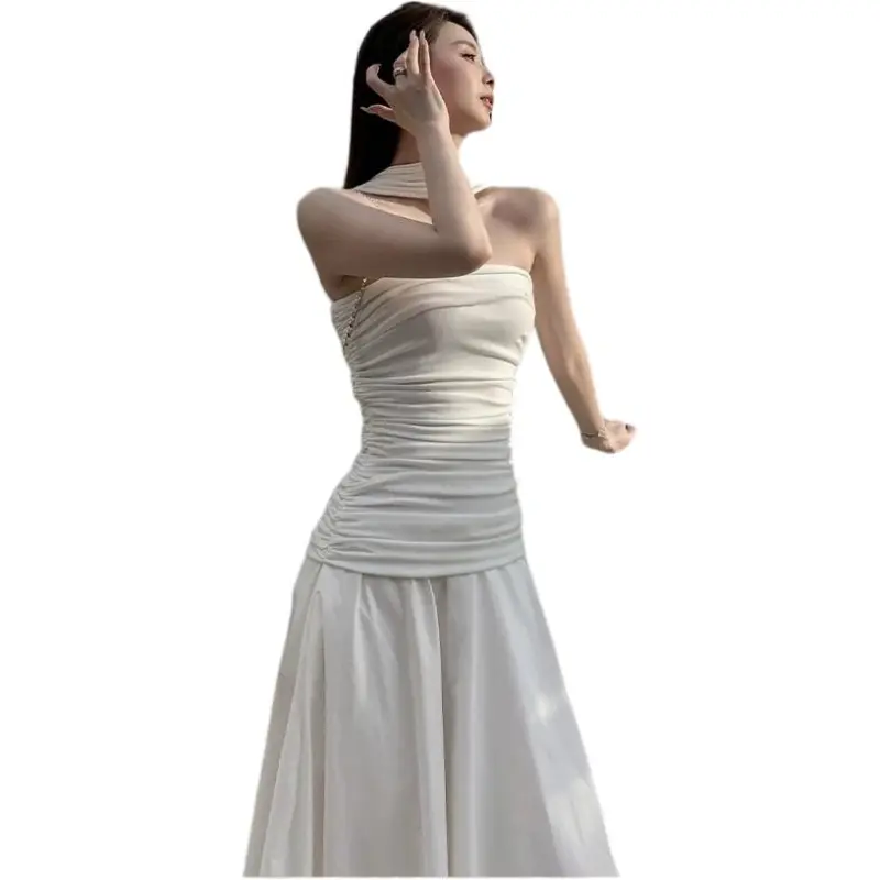 Dior Beauty Slip Dresses Women's White-5