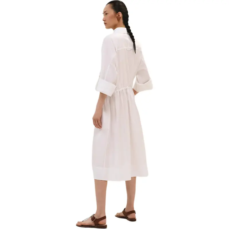 HERMES FW24 Short Sleeved Dress Women's White-1