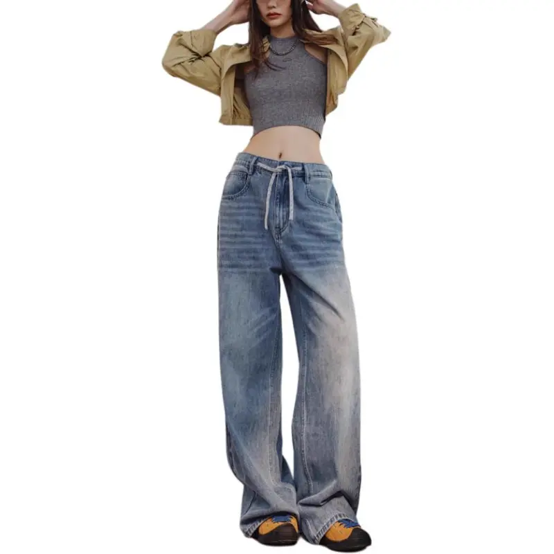 MADEN Jeans Women's Light Blue-4