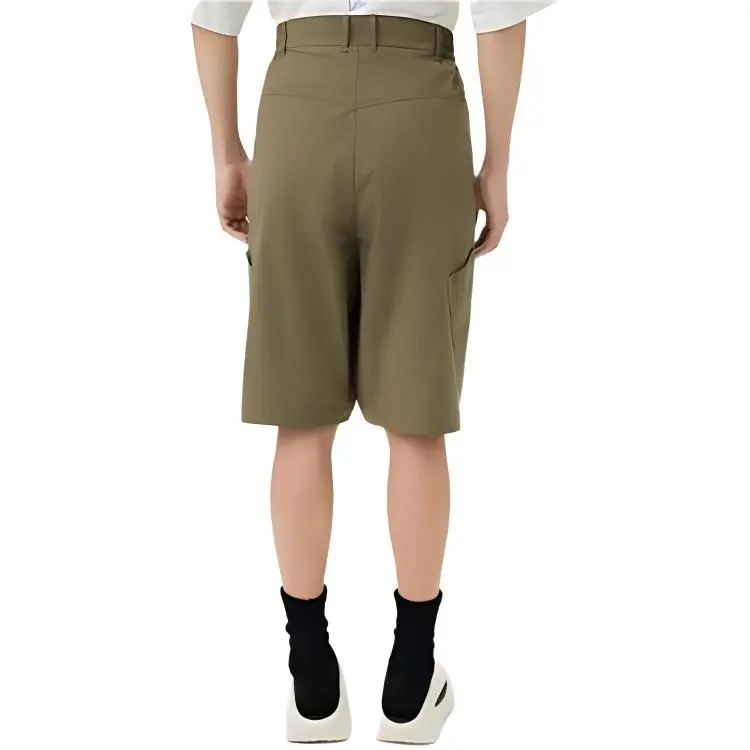 LiNing China Li Ning Dadiwuhen Series Casual Shorts Men Army Canvas Green-2