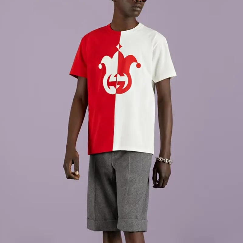 GUCCI Cotton Jersey With Jester Print T Shirt-2